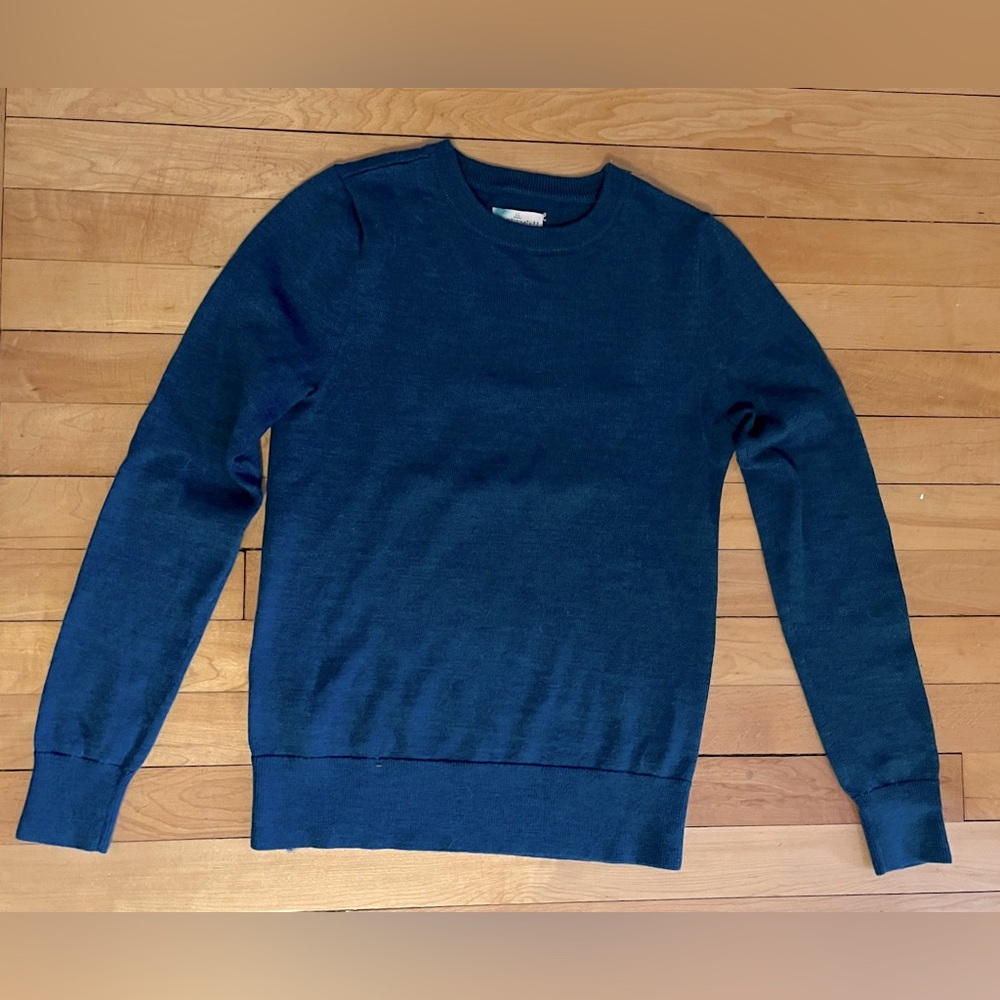 L.L. Bean Women’s Merino Sweater, Blue XXS